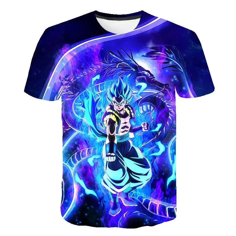 2026 Men's T-shirts Dragon Ball Z T-shirt Boys Clothes Children's Clothing Summer Short Sleeve Kids Cartoon Tee Tops Baby Boy
