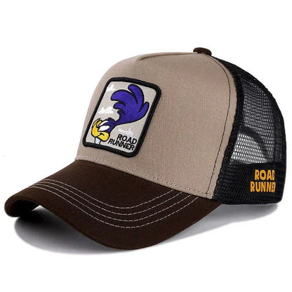 Czapka unisex z motywem anime, naszywka haftowana, czapka baseballowa, czapka typu trucker, czapki siatkowe, czapka przeciwsłoneczna