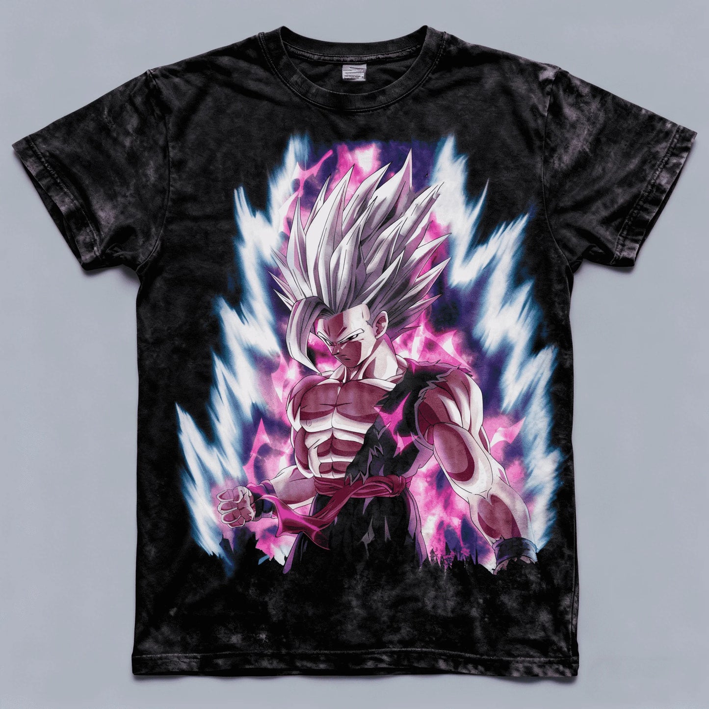 Dragon Ball Popular Saiyan Hero Washed Short Sleeve T Shirt Universal Size All People Daily Casual Wear Tee