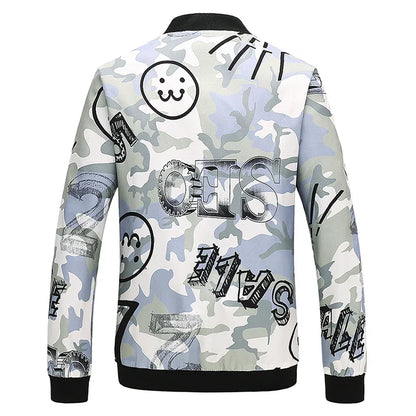 Spring new men's handsome colorful men's jacket, fashion casual youth Slim sports jacket, Asian size M-6XL