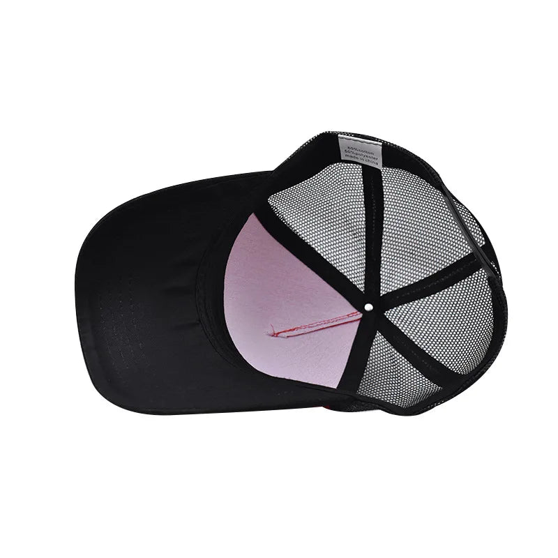 Baseball Cap Adult Net cap Shallow curved eaves Hat Unisex Summer hat Breathable hat shade Spring Autumn Cap Hip Hop Fitted Cap