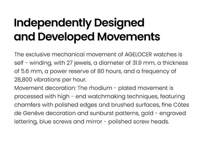 AGELOCER Original Baikal Watch Men's Luxury Gold Watch Big Calendar Business Automatic Mechanical Watch Birthday Gift