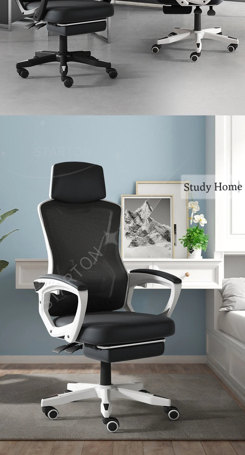 High Density Sponge Mesh Office New Design Home Office Furniture Comfortable Chair with Footrest