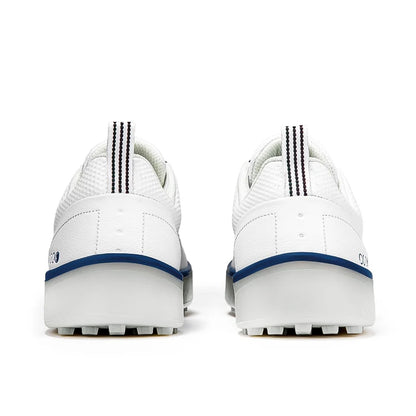 Couple Golf Shoes  Men's White Waterproof  Rotating buckle Fitness Spikeless Non slip Golf Golfer Training Golf Sneakers Women