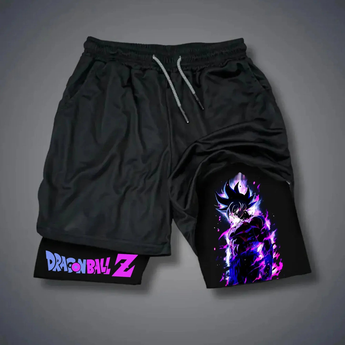 Unisex 2026 Dragon Ball Anime Men's Shorts Sportswear Quick Dry Gym Pants Double-layer 2 in 1 Shorts Y2k Summer New Streetwear