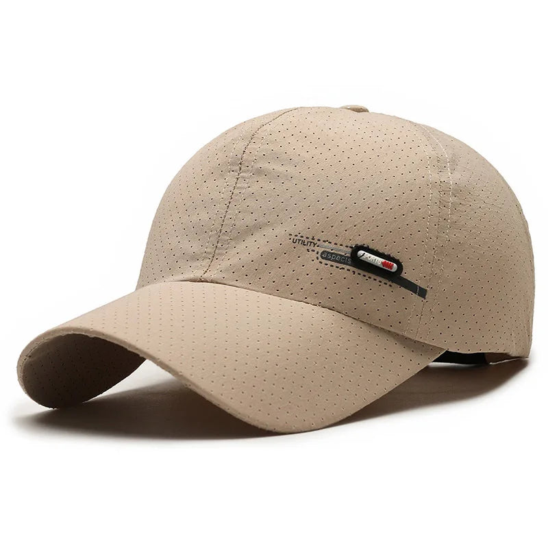 Summer UV Protection Caps Men Quick Drying UPF 50+ Baseball Travel Sun Cap Fashion Breathable Sunshade Outdoor Fishing Hat