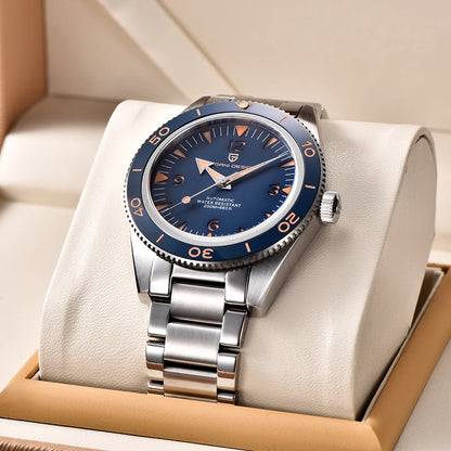 PAGANI DESIGN 41 MM Luxury Men Mechanical Wristwatch 200m Waterproof Sapphire Clock Automatic Stainless Steel Business Watch