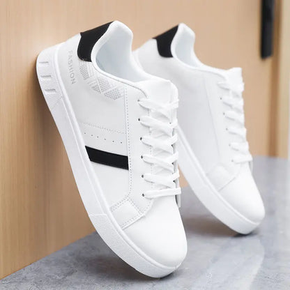Zapatillas casuales de skate para hombre, blancas, para exteriores y ocio, transpirables, para caminar, planas, Chaussure Homme 39-48