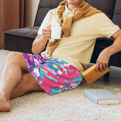 Custom Shadow The Hedgehog Sonic Poster Short Pajama Pants Men Sleepwear Sleep Lounge Bottom Shorts Sleeping Pants