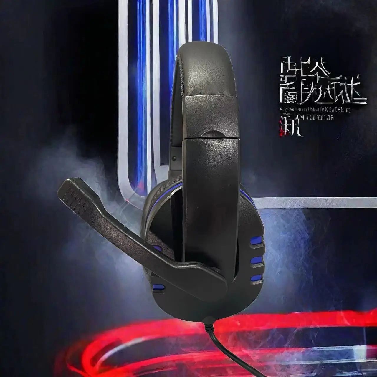 Cuffie cablate 7260 con microfono – Headset gaming e lavoro per PS4 PS5 Xbox One, studio e riunioni, auricolari con jack 3.5mm