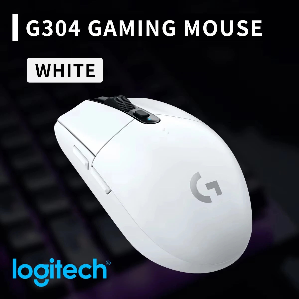 Logitech G102 G203 laidinė žaidimų pelė, 2.1 metro ilgio laidas, 8000 DPI, RGB efektai, skirta PC, nešiojamajam kompiuteriui, biurui ir gamer’iams, lanksti