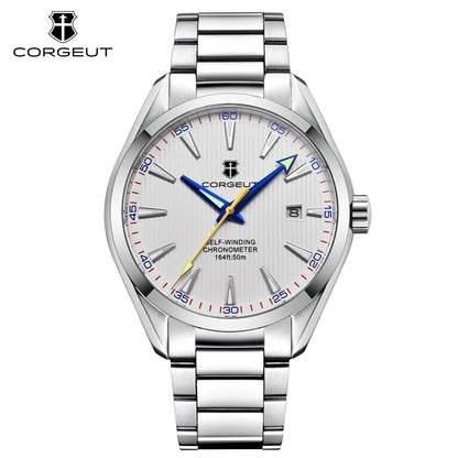 CORGEUT 41mm Luxury NH35 MOVEMENT Watch for Man Sapphire Glass Sport Clock Watch Automatic Relogio Masculino Mechanical Watches