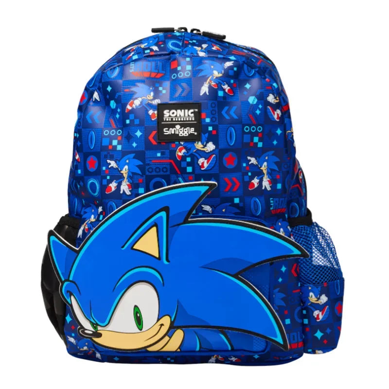 NEW High-quality Original Blue Boy Sonic Children's Backpack Cartoon Stress-relief Bag Hedgehog Anime Stationery Student Gift