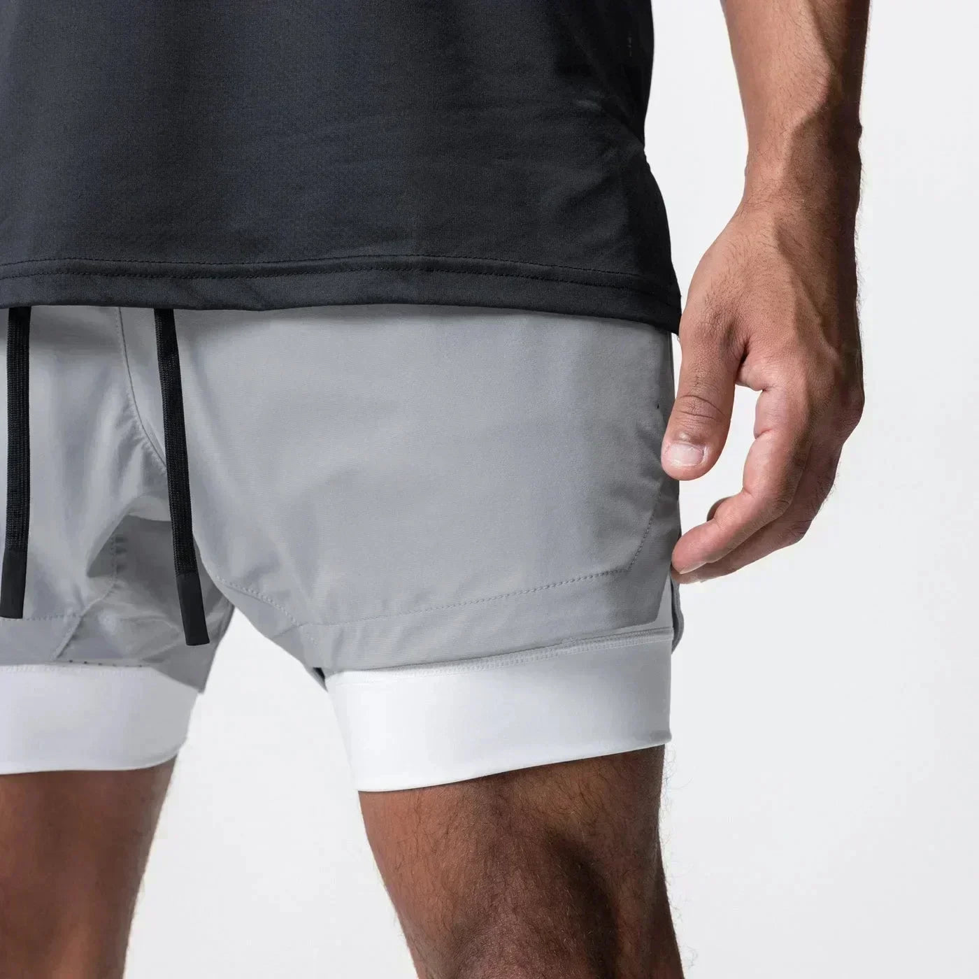 Dragon Ball Summer Men's Double Shorts Vegeta Japanese Anime Fake Two-piece 2-in-1 Fitness Sports Shorts Quick-Drying Y2K Pants