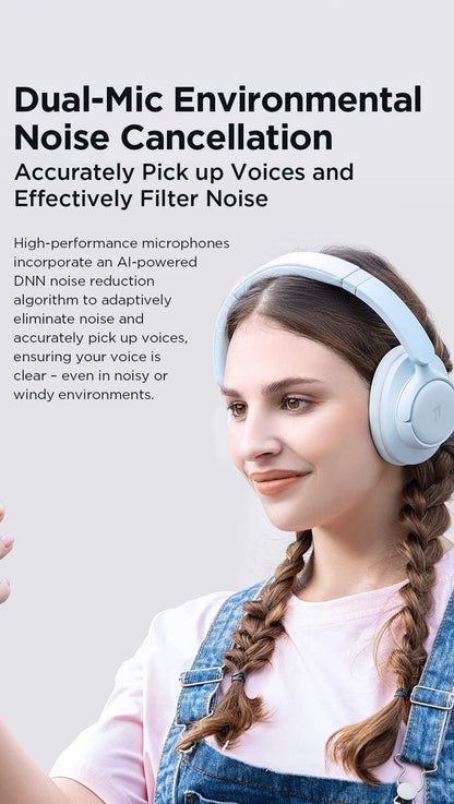 1MORE HQ31 Bluetooth Wireless Headphones with Active Noise Cancellation, Hi-Res Audio, LDAC, 42dB QuietMax ANC, 90H Battery Life Headset