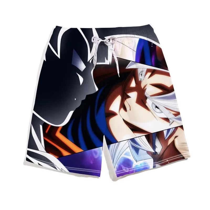 2026 Trendy Dragon Ball Printed Children's Shorts, Children's Shorts Boys' Beach Shorts Summer Quick Drying Cartoon Swim Trunks