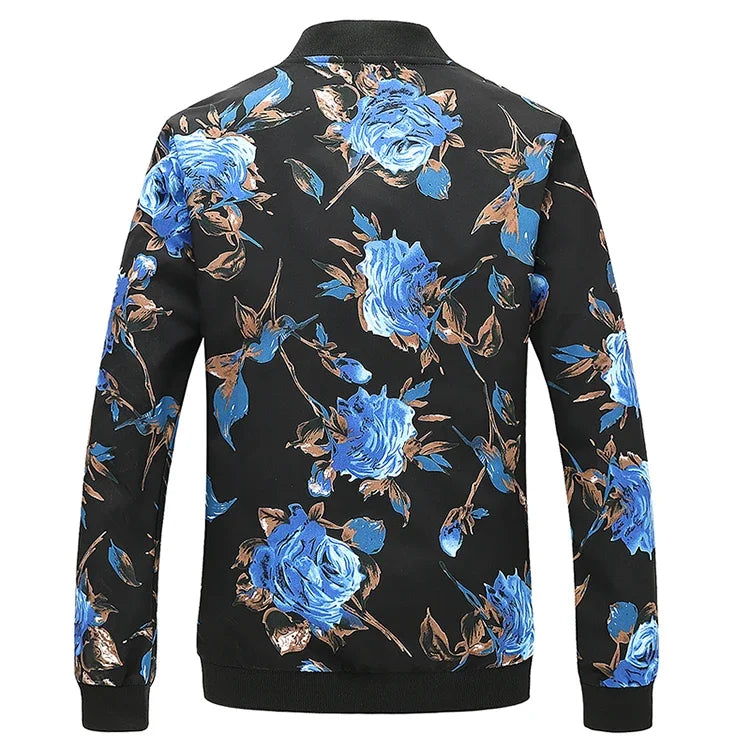 Spring new men's handsome colorful men's jacket, fashion casual youth Slim sports jacket, Asian size M-6XL