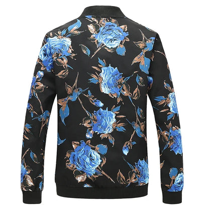 Spring new men's handsome colorful men's jacket, fashion casual youth Slim sports jacket, Asian size M-6XL
