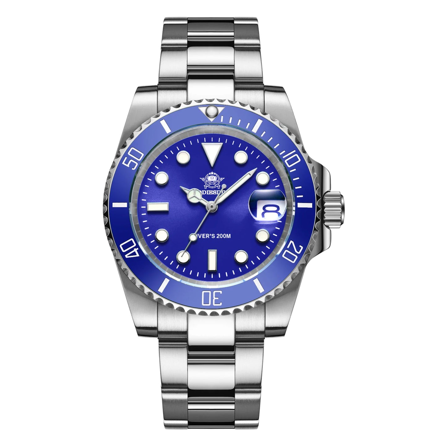 Reloj ADDIESDIVE de acero inoxidable para hombre, estilo business casual europeo y americano, reloj de cuarzo impermeable para deportes al aire libre