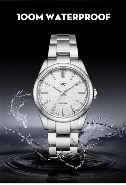 WM Watch Quartz Men Watches High Quality Sapphire 100M Waterproof AR Coated Birch Forest Series Welly Merck 36mm Watch Man WM207