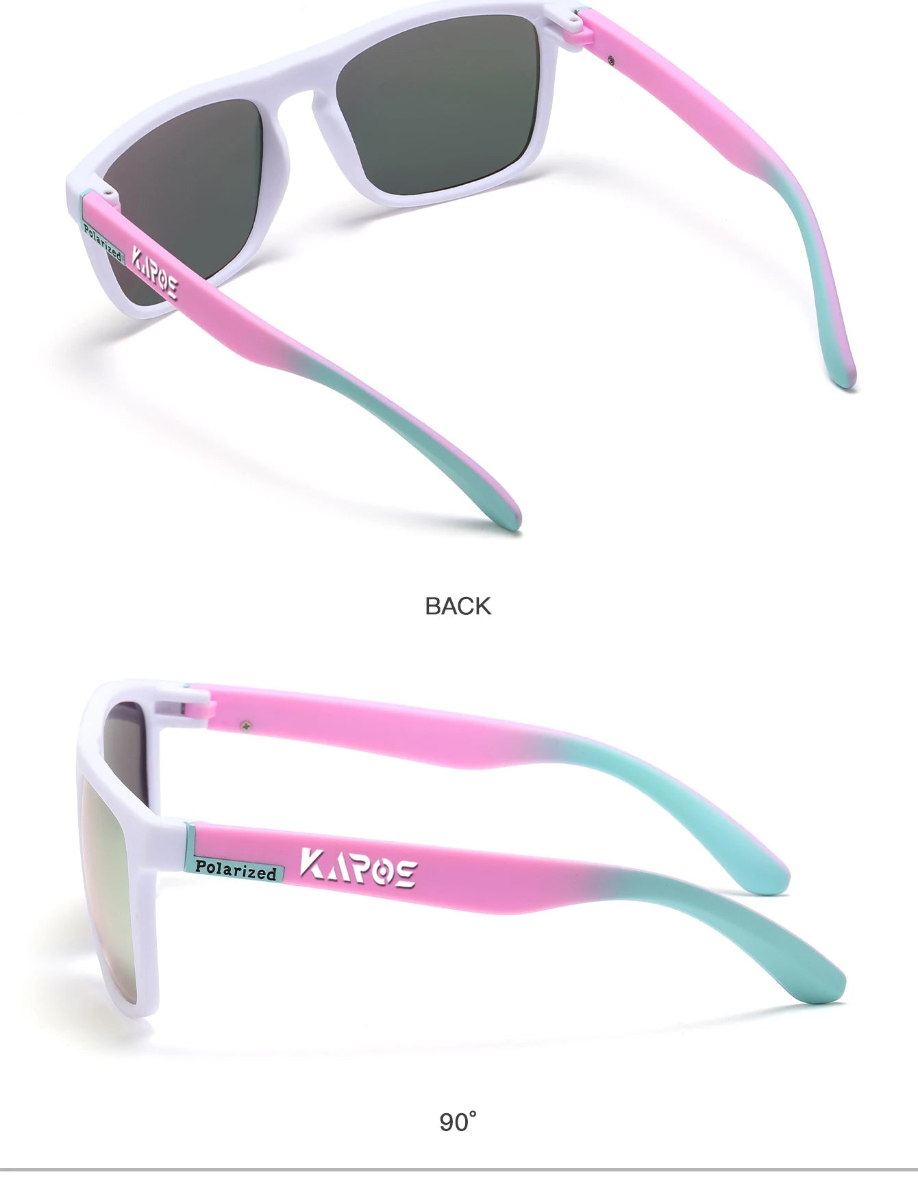 Karos Vintage Polarized Sunglasses Fashion Square Travel Driving Fishing Glasses Men Women Sports UV400 Eyewear Box YZ2024WB