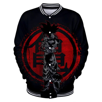 Uniforme da baseball streetwear Dragon Ball per uomo e donna, costume Son Goku per adulti, giacca primaverile e autunnale, cardigan, felpa, idea regalo