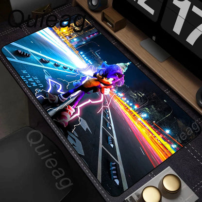 Cute Anime HD Print Mousepad Laptop Desk Mouse Mat PC Gaming Accessories Keyboard Pads Rubber Soft Sonic The Hedgehog Mouse Pads
