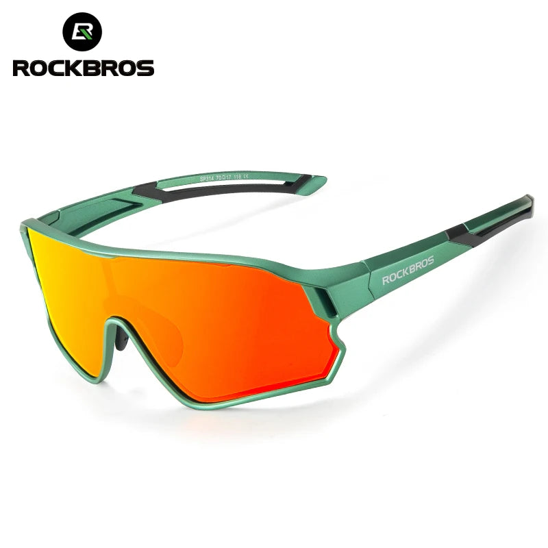 ROCKBROS Kids Polarized Photochromic Cycling Glasses UV400 Protection Outdoor Sports Sunglasses Child MTB Bicycle Eyewear