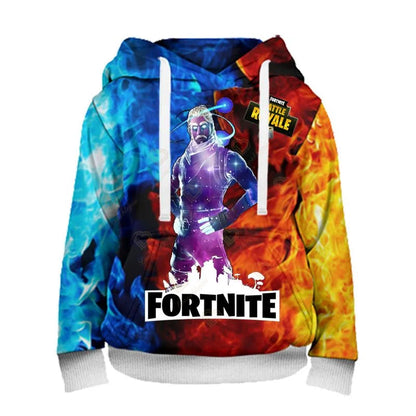 Sweatshirt com capuz Fortnite para homem, estampado 3D, moda Battle Game, para rapazes e raparigas, estilo hip hop, casaco casual masculino