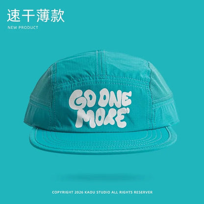 Summer New Thin Quick-drying 5-panel Baseball Caps for Men Outdoor Hiking Casual Versatile Fashion Flat-brimmed Women's Hats