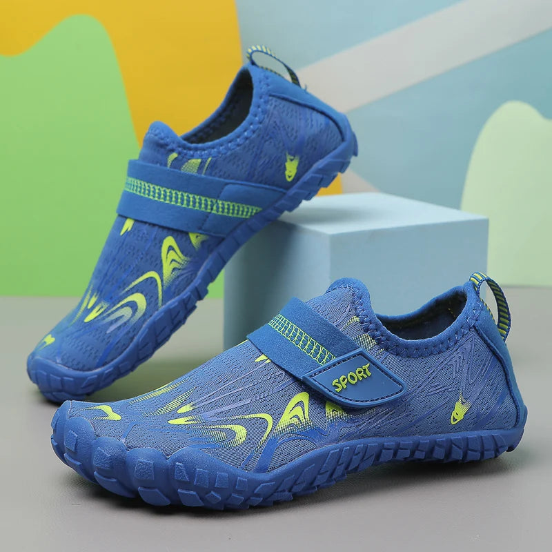 Uudet lasten poikien ja tyttöjen nopeat rantasukelluskengät, Qianjiang-uimakengät, sisätreenin lattiajalkineet, kylpyhuonekengät 29-38#