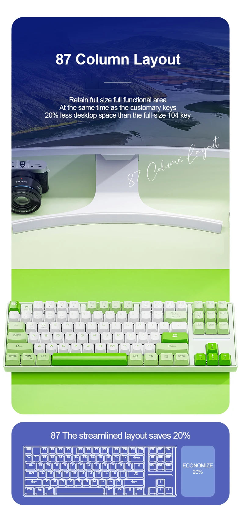 SMAILWOLF MK87 Bluetooth kabellose mechanische Tastatur, E-Sports-Gaming, Full-Key-Hot-Plug, Custom-Tastatur