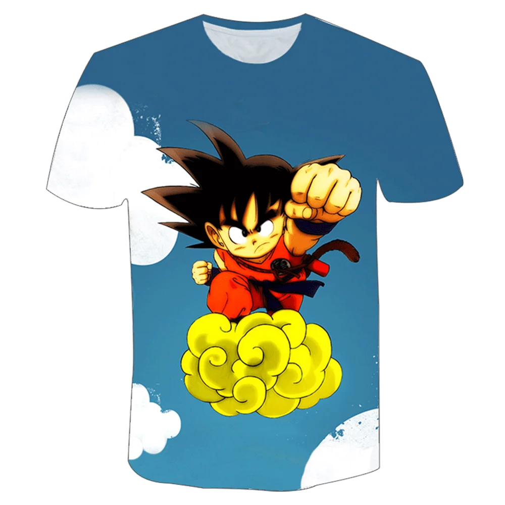 Dragon Ball T-Shirt Kids Adults Top T-Shirt Anime Character Son Goku Super Saiyan T-Shirt Boy Children's Clothes Summer T-Shirts