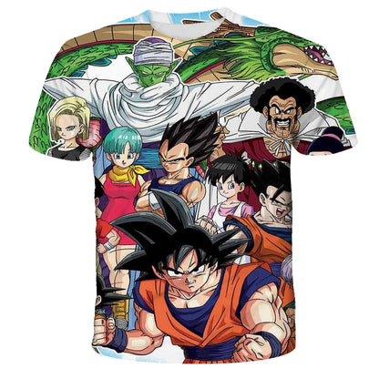 Men's T-shirts Dragon Ball Z T-shirt Boys Clothes Children's Clothing Summer Short Sleeve Kids Cartoon Tee Tops Baby Boy T Shirt
