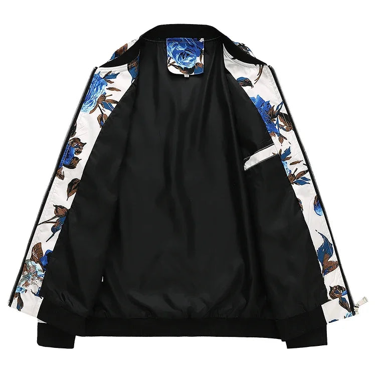 Spring new men's handsome colorful men's jacket, fashion casual youth Slim sports jacket, Asian size M-6XL