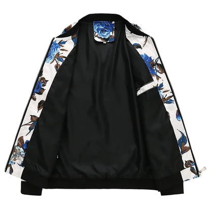 Spring new men's handsome colorful men's jacket, fashion casual youth Slim sports jacket, Asian size M-6XL