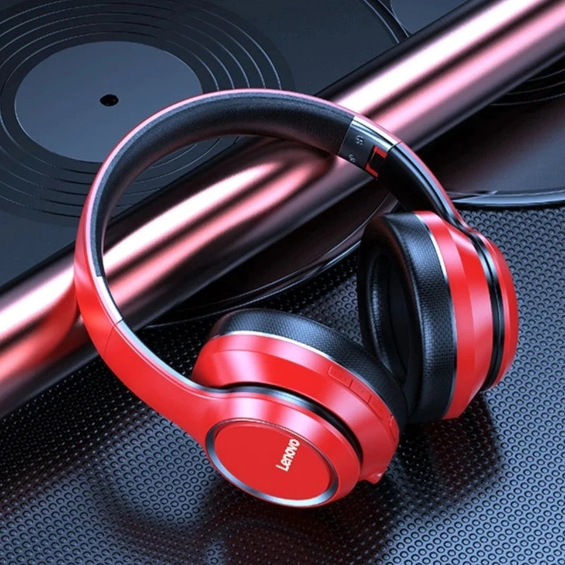 Lenovo HD200 kabellose Bluetooth-Over-Ear-Kopfhörer – geräuschunterdrückendes HiFi-Stereo-Gaming-Headset mit Mikrofon