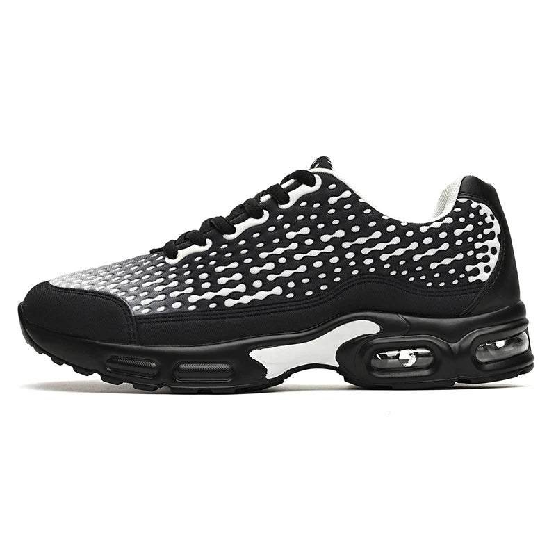 Scarpe sportive da uomo leggere con suola morbida ammortizzata, in mesh traspirante, alla moda, per giovani, corsa outdoor, fitness e allenamento