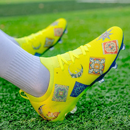 Lawn Nails Wear-resistant Professional Football Shoes Multi-color Grip Strong Balance Summer Outdoor Football Training Shoes