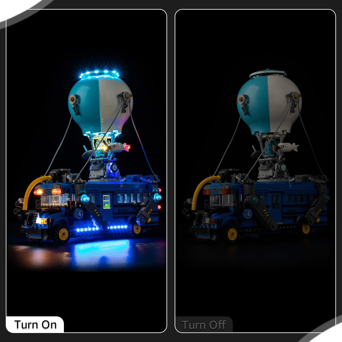 LED-Beleuchtungsset ohne Modell, geeignet für LEGO Fortnite Battle Bus 77073 Bausteine