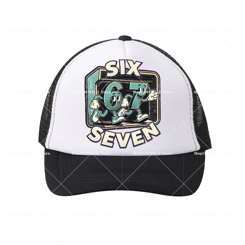 Casquette de baseball Steal A Brainrot 67 Six Seven, motif cartoon/anime, lettres de l'alphabet A à Z, pour garçons et filles, ajustable, sport et mode, couvre-chef pour adulte, cadeau
