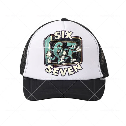 Casquette de baseball Steal A Brainrot 67 Six Seven, motif cartoon/anime, lettres de l'alphabet A à Z, pour garçons et filles, ajustable, sport et mode, couvre-chef pour adulte, cadeau