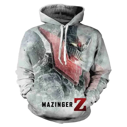 Autumn Mazinger Z Anime Robot 3D Print Hoodies Men Women Fashion Oversized Sweatshirts Hoodie Male Pullovers Tracksuit Clothing