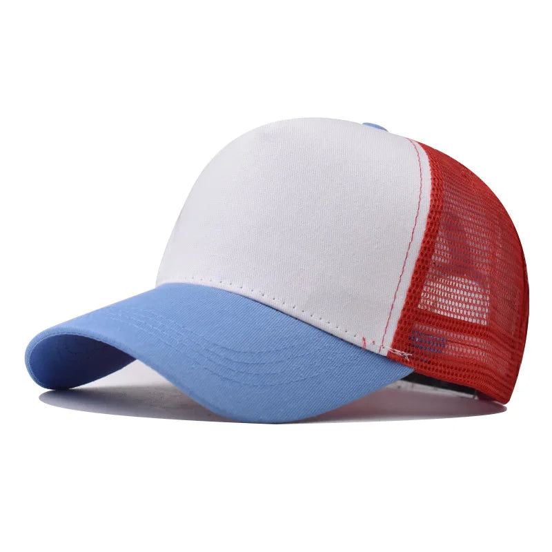 Baseball Cap Adult Net cap Shallow curved eaves Hat Unisex Summer hat Breathable hat shade Spring Autumn Cap Hip Hop Fitted Cap