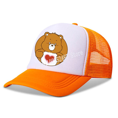 Casquette de baseball Anime Care Bears pour filles et femmes - Nouvelle casquette de sport d'extérieur, chapeau de soleil d'été en maille respirante, bonnet de soleil pour enfants et adultes - Cadeau