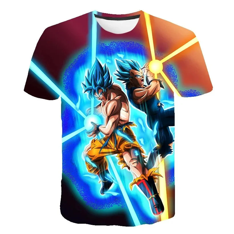 2026 Men's T-shirts Dragon Ball Z T-shirt Boys Clothes Children's Clothing Summer Short Sleeve Kids Cartoon Tee Tops Baby Boy