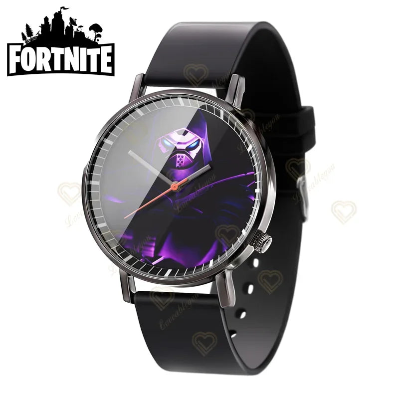 Wrist Watch F-Fortnited Cook Watch Trend Fashion Creative Quartz Student Watches Battle Game Figure Model Kids Birthday Gift