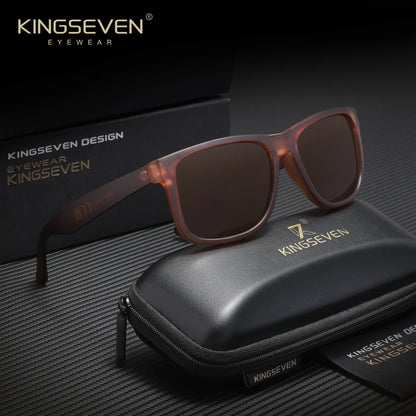 KINGSEVEN Fashion Square polarizované sluneční brýle pro muže a ženy – brýle na řízení, outdoor a cestování, UV400