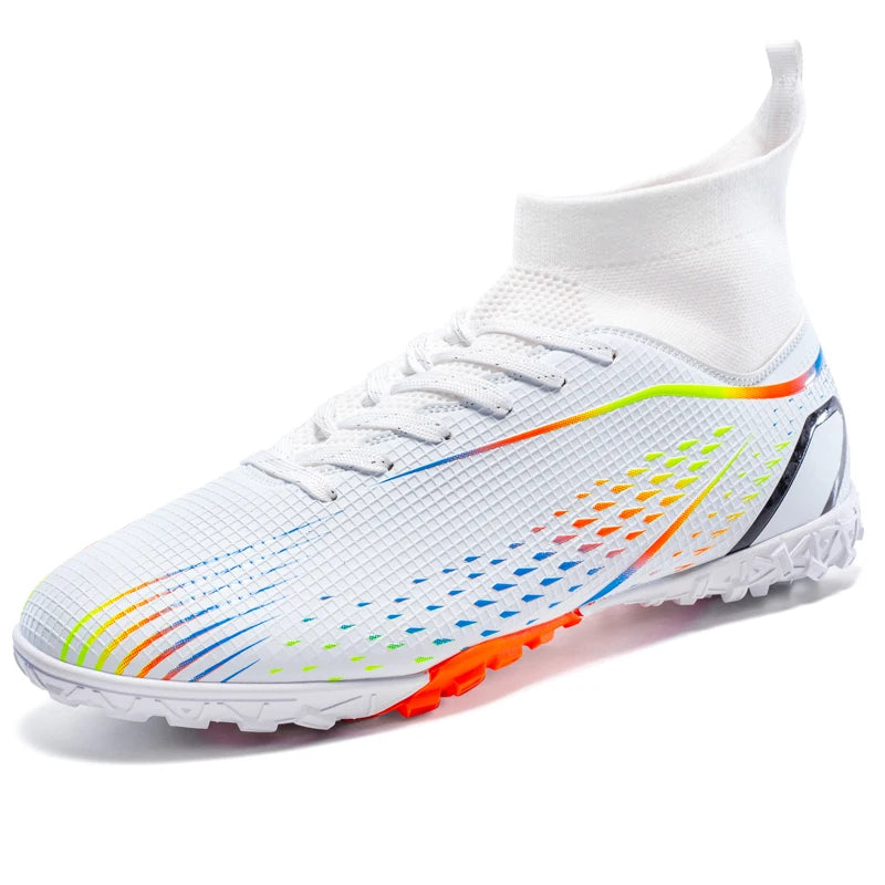 New Men's Soccer Shoes Breathable Soft Outdoor Grass Football Shoes Cleats Long Spikes Comfortable Training Sport Shoes for Men