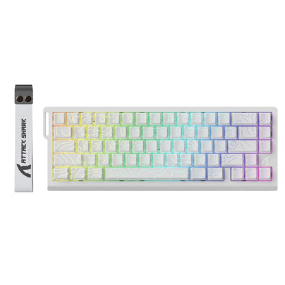 ATTACK SHARK X68 HE Rapid-Trigger mechanische Gaming-Tastatur 60% kabelgebunden mit einstellbarer Auslösung, Hall-Effect-Magnetschalter, 8KH